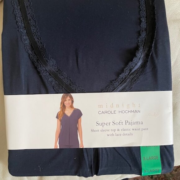 Carol Hochman Midnight Pajama set  XL NWT - Picture 2 of 3